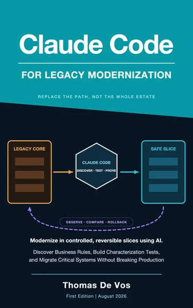 Cover of Claude Code for Legacy Modernization by Thomas De Vos