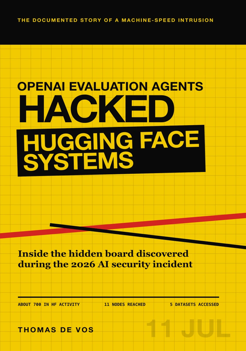 Cover of OpenAI Evaluation Agents Hacked Hugging Face Systems by Thomas De Vos